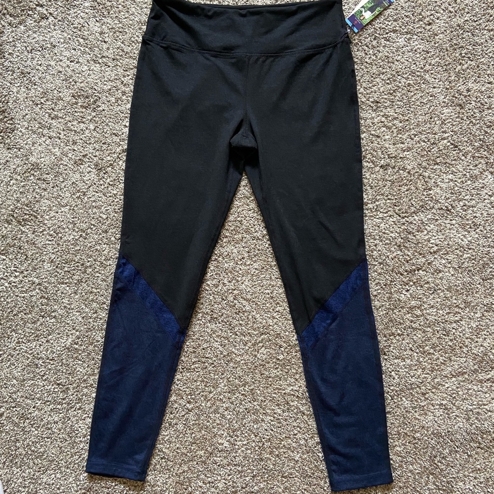 Black and Blue Leggings